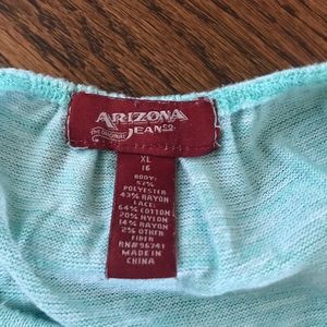 Arizona Jean Company Shirts & Tops - 5 for $25: Arizona Jean Company top with lacy back Arizona Jean Company Shirts & Tops - 5 for $25: Arizona Jean Company top with lacy back